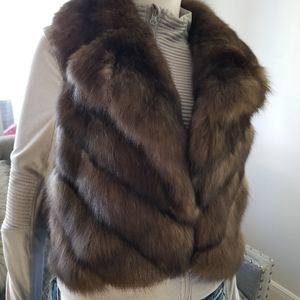 Barguzin fur, Oscar de la Renta female vest